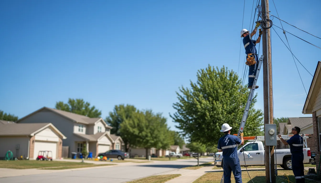 Residential electrician providing installation services in Kilbourne, OH